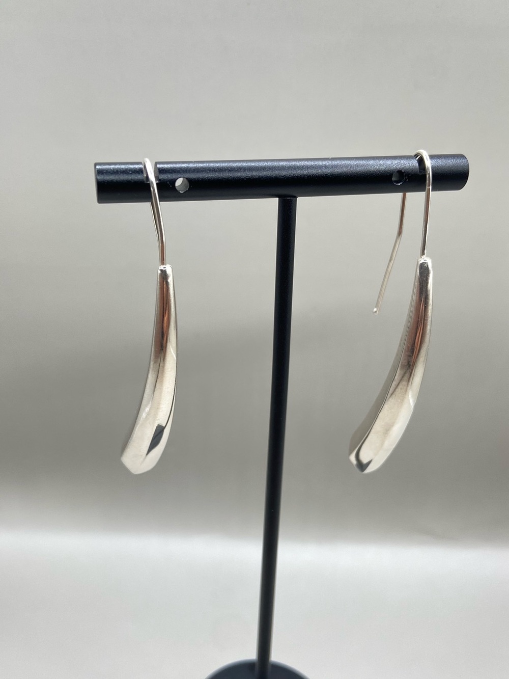 Milor Italy Sterling Silver Linear Ear Threader Earrings